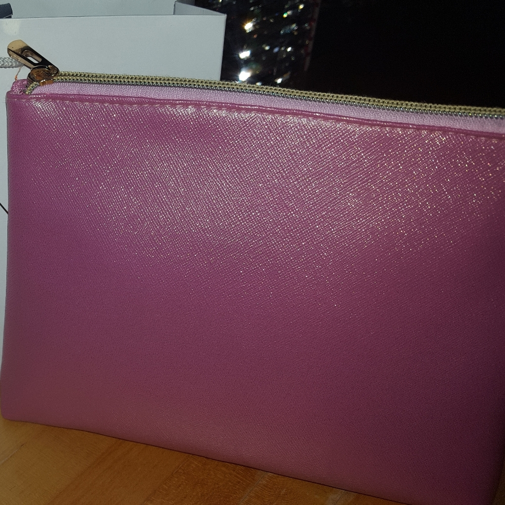 Katie Loxton London pink shimmery pouch